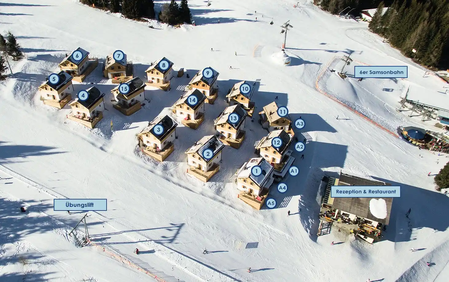 Plan Map Chaletdorf Fanningberg